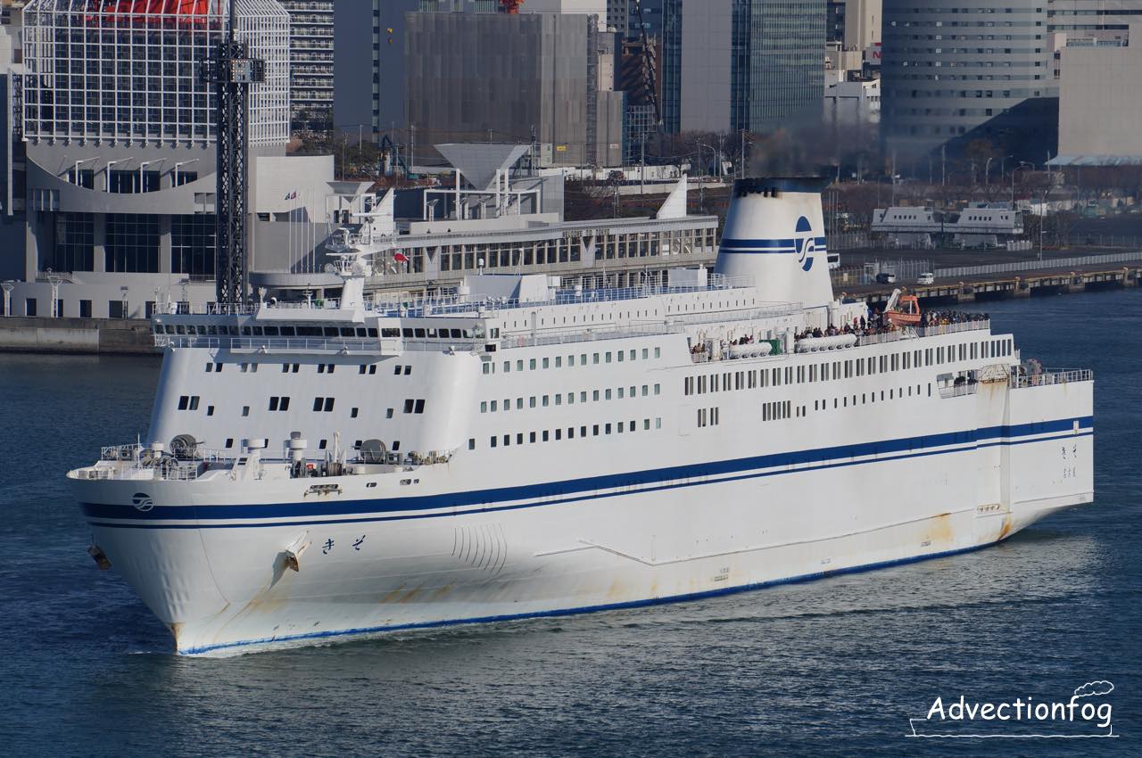 太平洋フェリー「きそ」[Advectionfog]